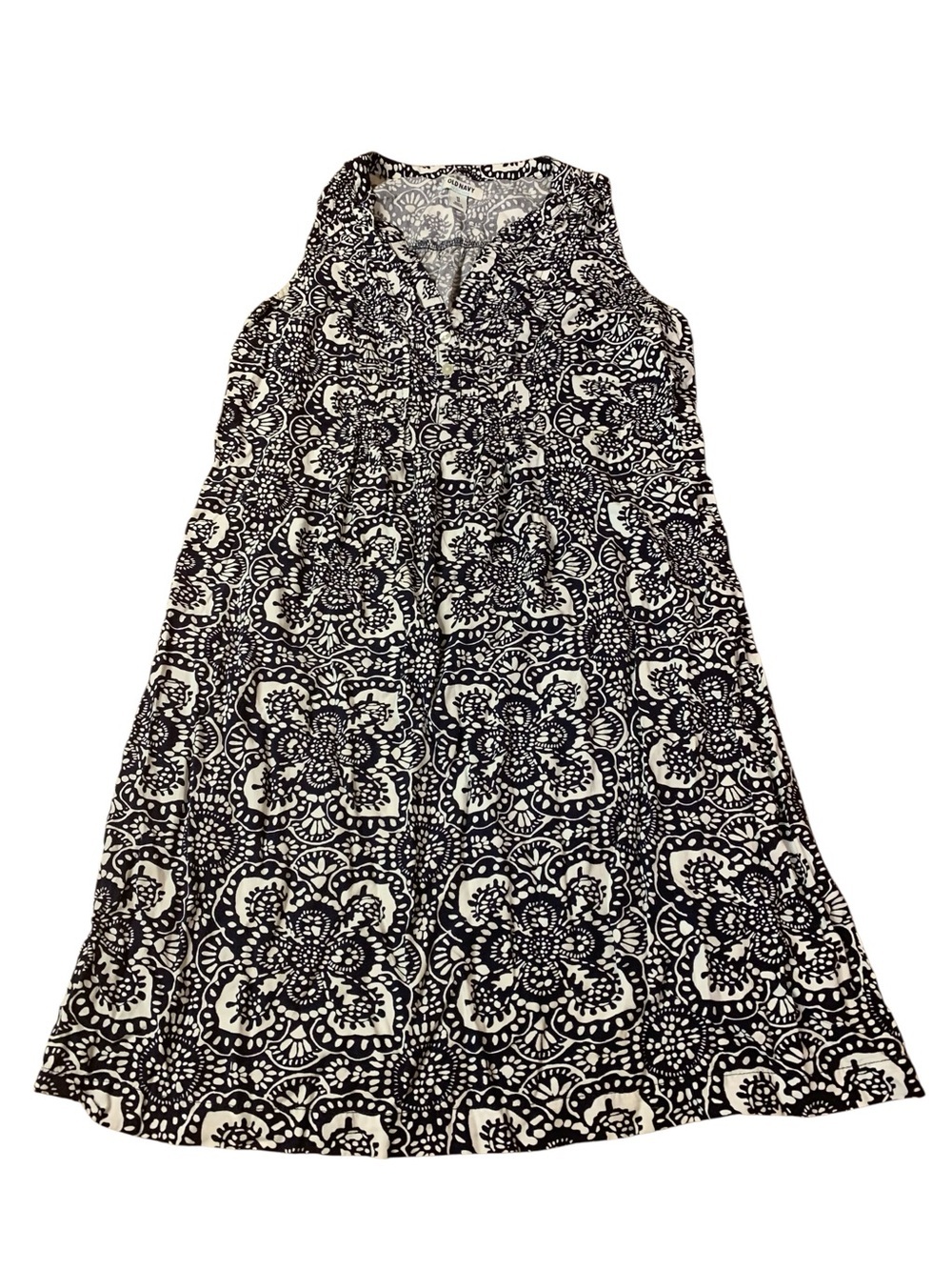Old Navy Medallion Print Sleeveless Rayon Shift Dress - XS